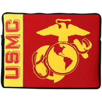 Marine USMC Eagle Globe and Anchor Logo Two Tone Neoprene Laptop Sleeve Cover